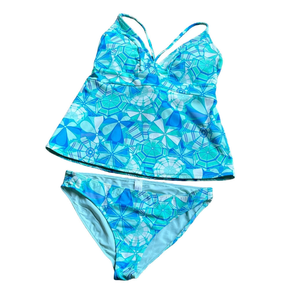 Vineyard Vines Blue Geometric Bikini Set